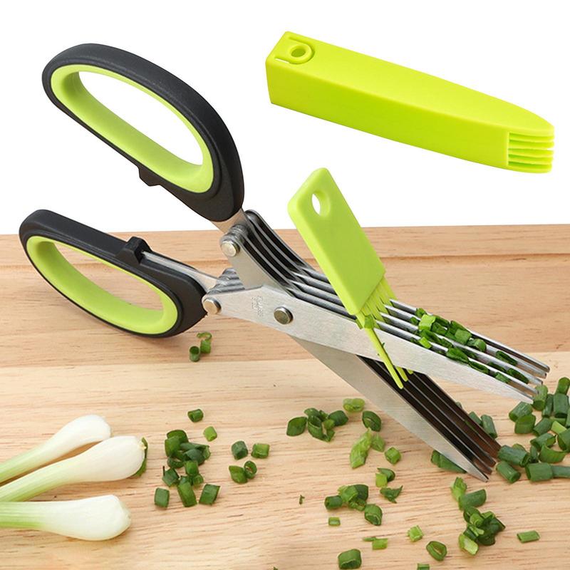 Kitchen Appliances Green - Paslanmaz çelik çok katmanlı makas 5